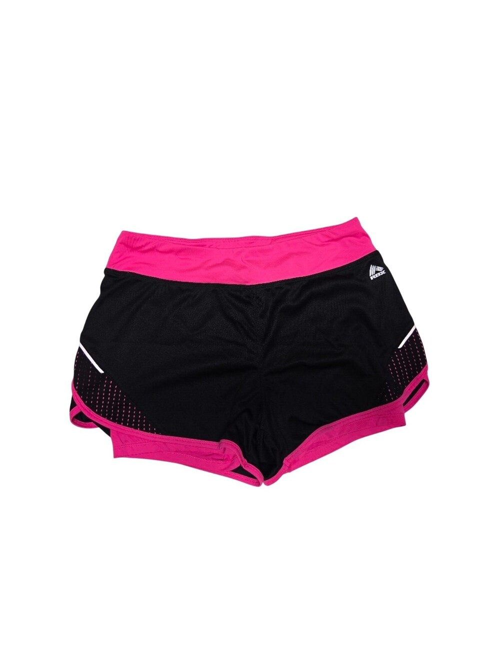 RBX Women's Black and Hot Pink Bike Shorts